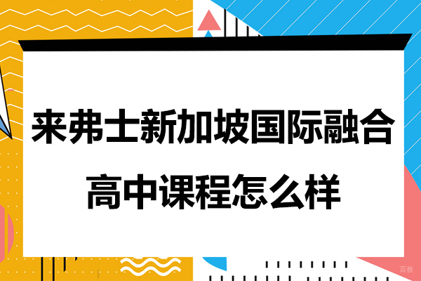 新加坡国际融合课程深度解析