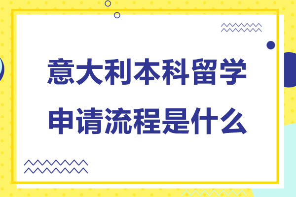 北京意大利本科留学申请流程是什么-意大利本科留学申请流程是怎样的