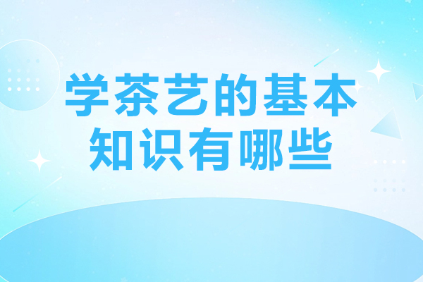 学茶艺的基本知识有哪些-学茶艺都要学什么