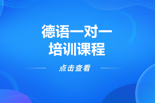 上海德语一对一培训课程-德语一对一培训机构