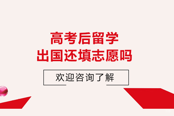 高考后留学出国还填志愿吗