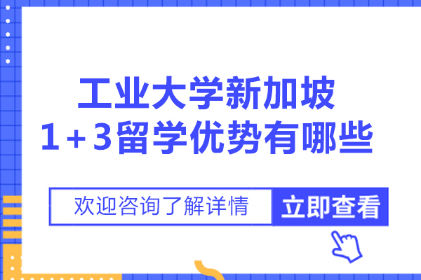 深度解析哈工大威海校区新加坡1+3项目核心优势