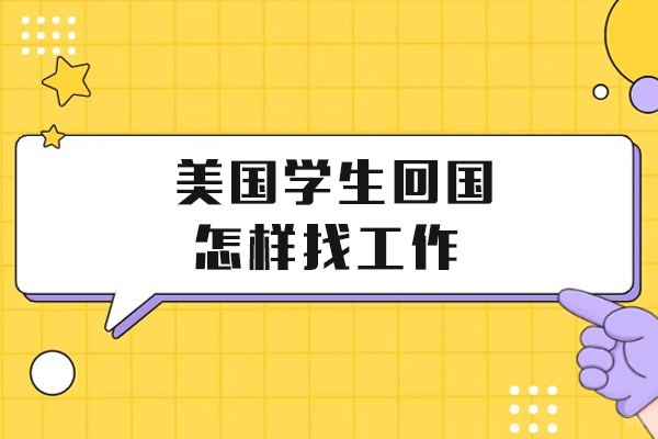 美国学生回国怎样找工作