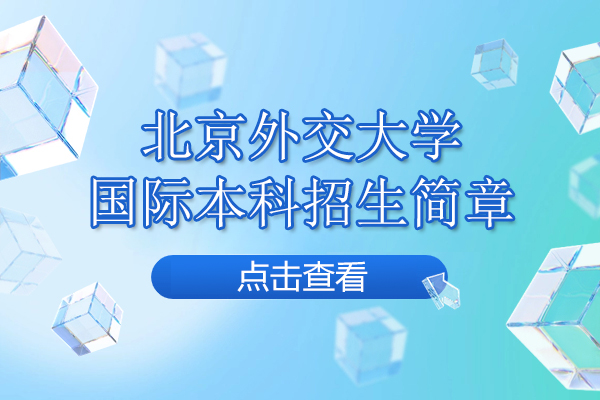 北京外交大学国际本科招生简章