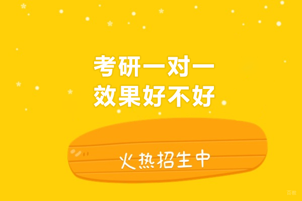考研一对一效果好不好