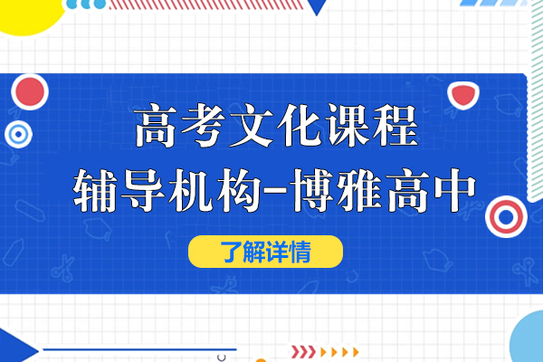 上海高考文化课程辅导机构-博雅高中