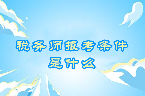 税务师报考条件是什么