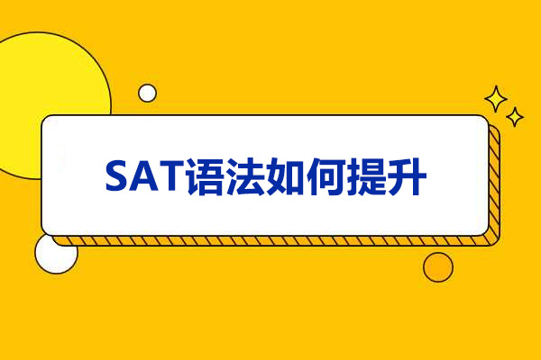 青岛SAT语法如何提升