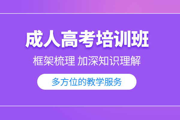 北京成人高考培训课程