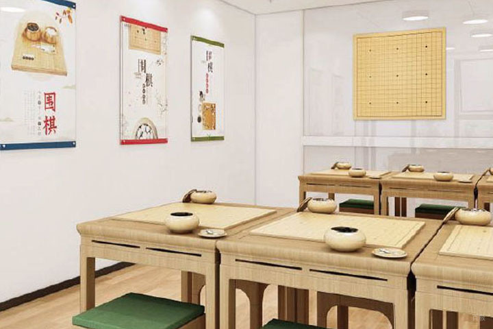 上海同雅堂的围棋教室环境