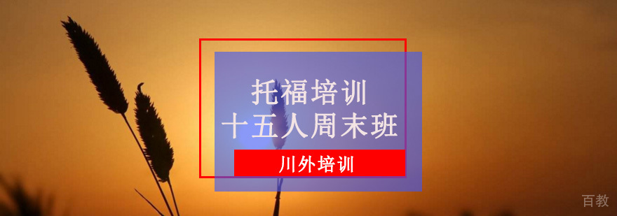 托福培训十五人周末班