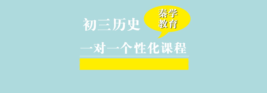 初三历史一对一个性化辅导课程