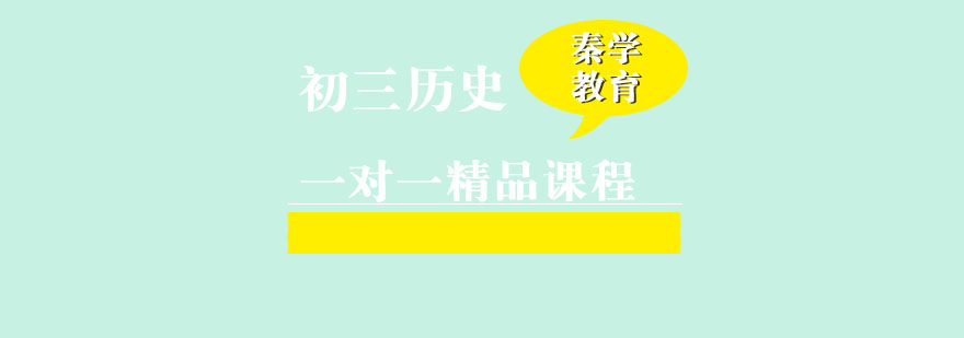 初三历史一对一精品辅导课程