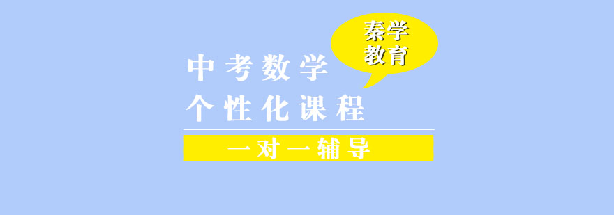 中考数学一对一个性化辅导课程