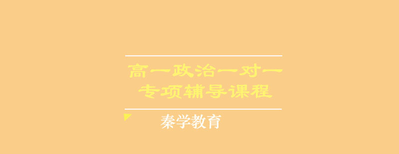 高一政治一对一专项辅导课程