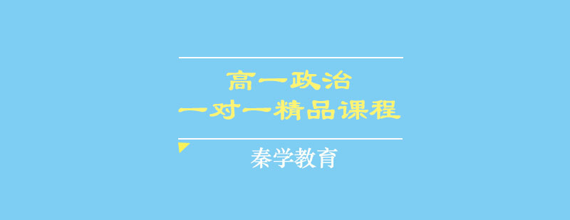 高一政治一对一精品课程
