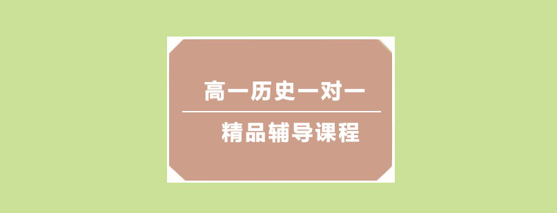 高一历史一对一精品辅导课程