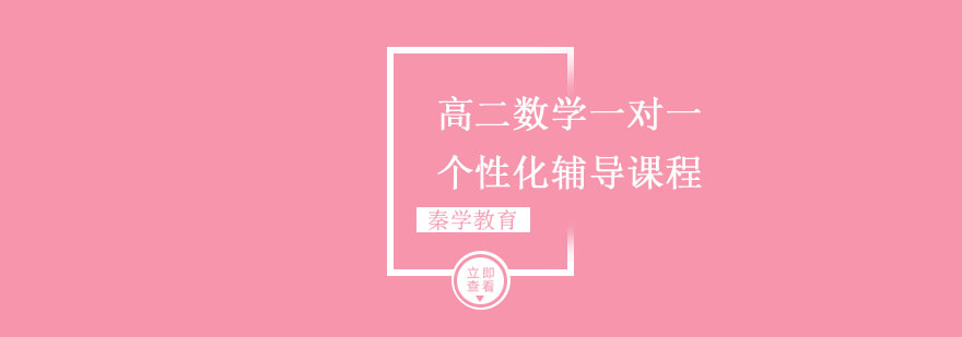 高二数学一对一个性化辅导课程