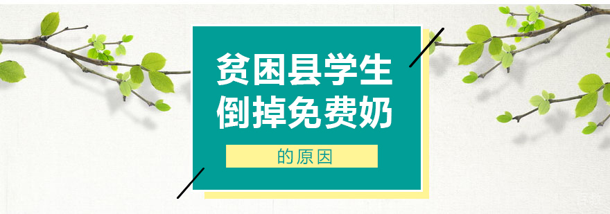 贫困县学生倒掉免费奶的原因