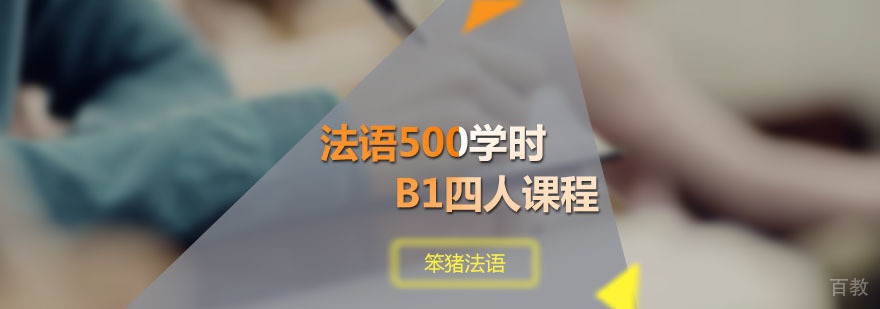 笨猪法语500学时B1四人课程