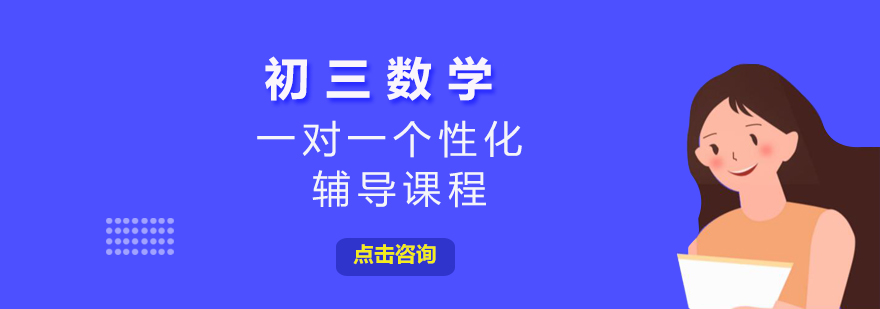初三数学一对一个性化辅导课程