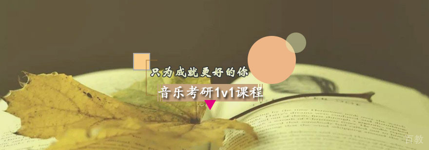 音乐考研VIP一对一课程