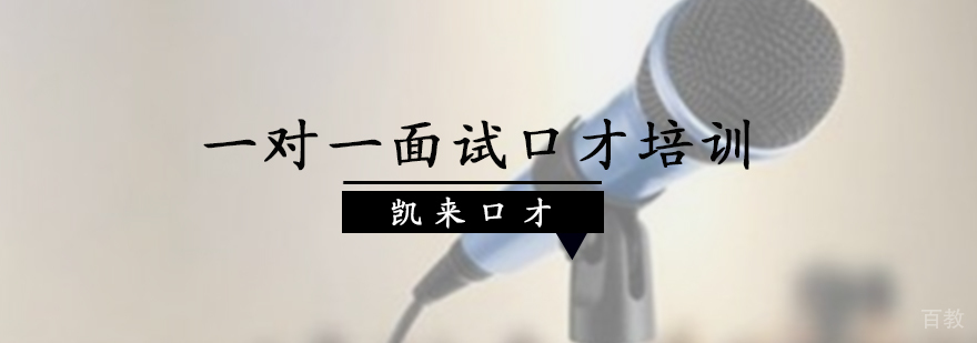 一对一面试口才培训