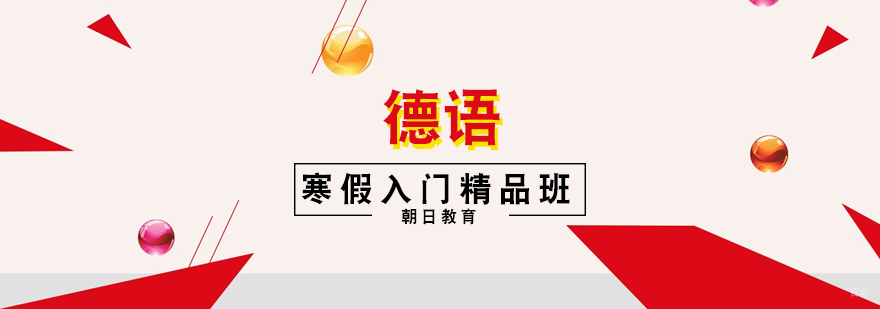 德语寒假入门课程实景
