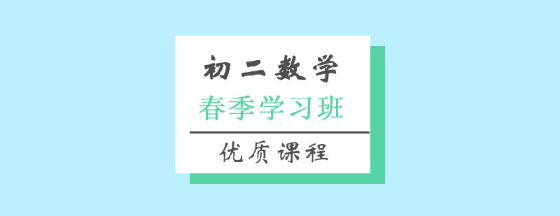 初二数学春季班,数学辅导班