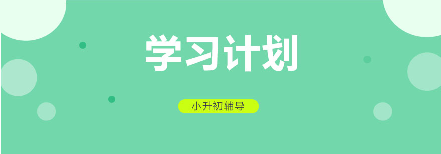 你在小升初是有计划的学习吗？