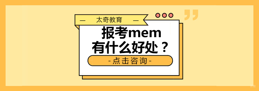 MEM课程特色分析