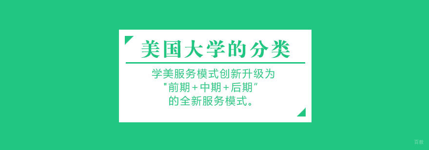 美国高等教育类型分析