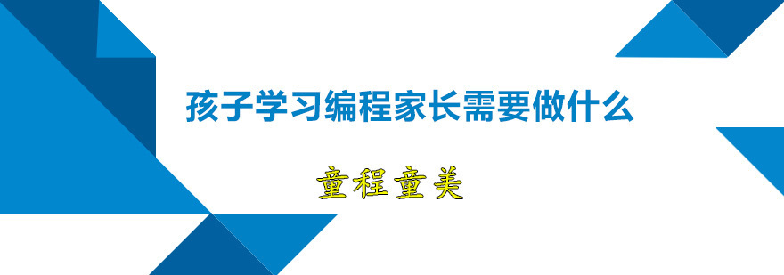 孩子学习编程家长需要做什么