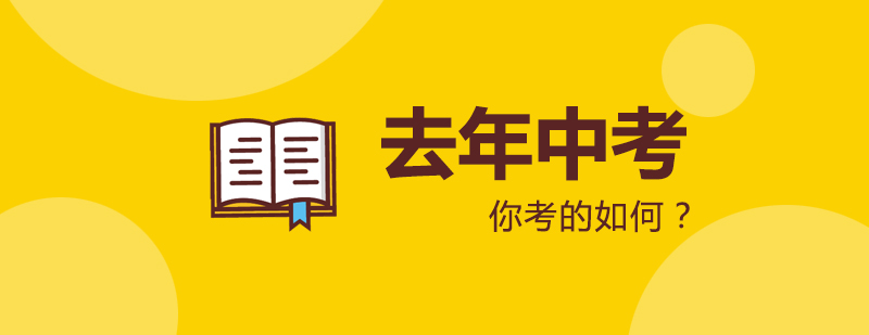 去年中考你考的如何？