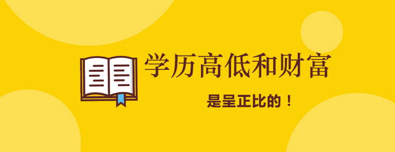 大数据：学历高低和财富真的成正比
