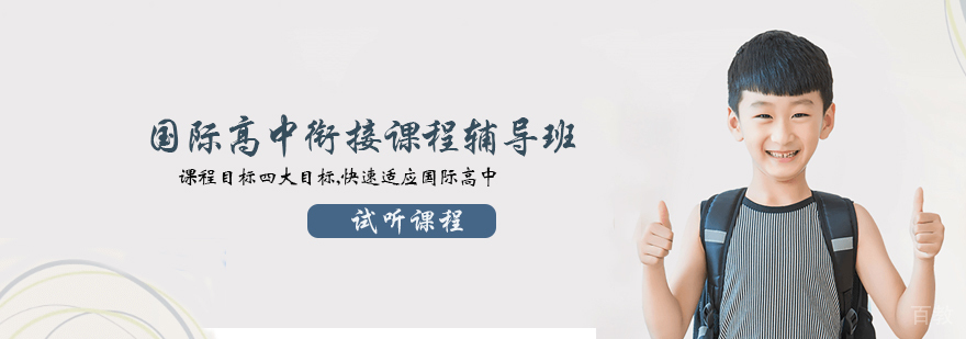 国际高中衔接课程辅导班