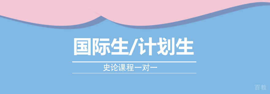 国际生/计划生史论课程一对一培训
