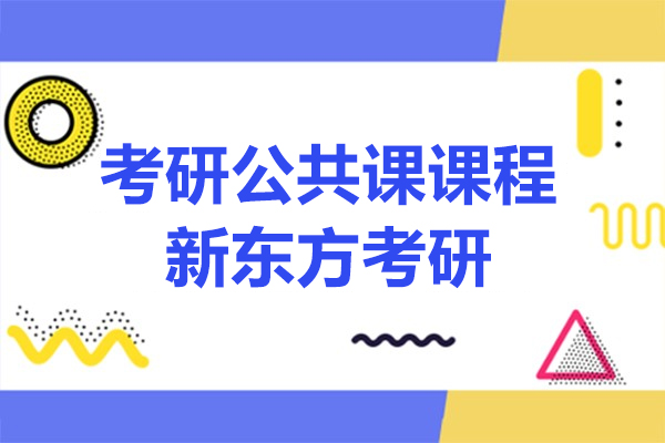 南京考研公共课培训课程-新东方考研