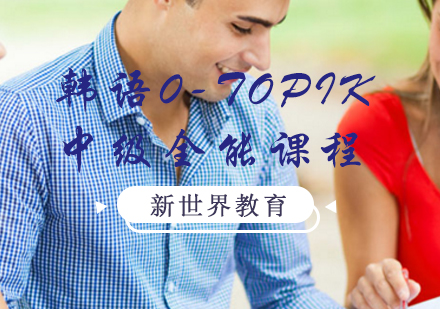 上海新世界教育_韩语0-TOPIK中级全能课程