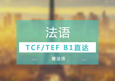 上海法语TCF/TEFB1考试直达课程