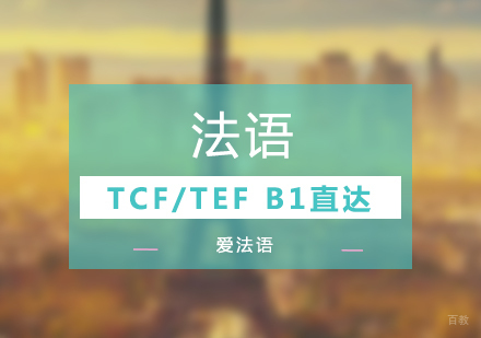 上海法语TCF/TEFB1考试直达课程