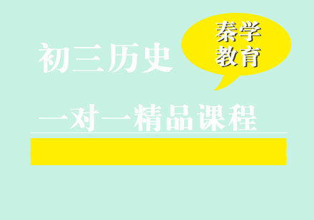 初三历史一对一精品辅导课程