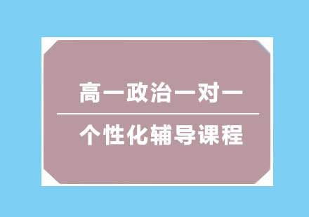 高一政治一对一个性化辅导课程