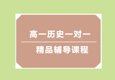高一历史一对一精品辅导课程