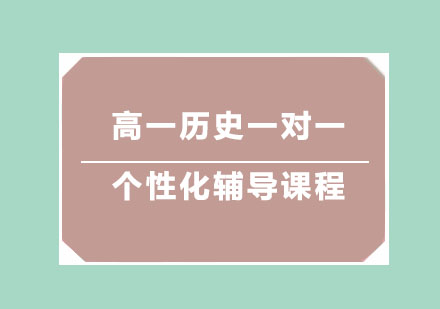 高一历史一对一个性化辅导课程