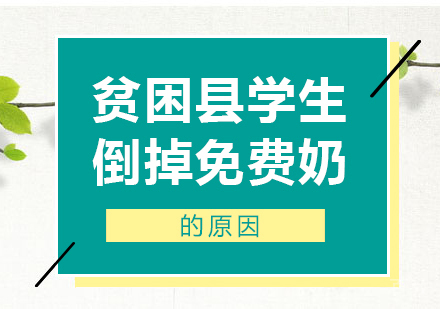 贫困县学生倒掉免费奶的原因