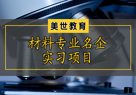 天津背景提升材料专业名企实习项目