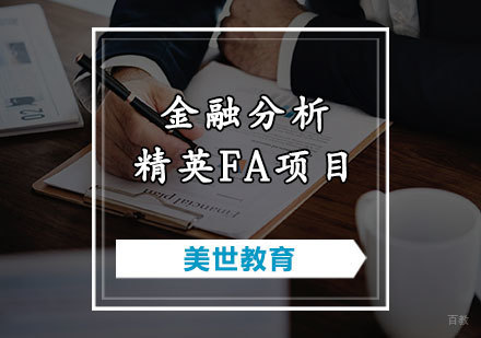天津金融分析精英FA项目