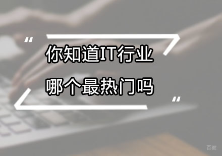 你知道IT行业哪个最热门吗？