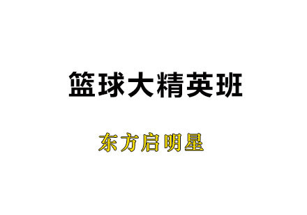 广州篮球大精英班